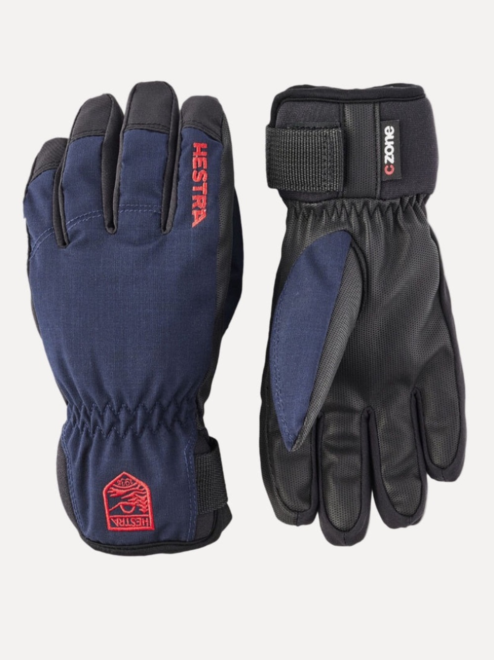 HESTRA Unisex Ferox Primaloft 5 finger Glove, Navy Blue